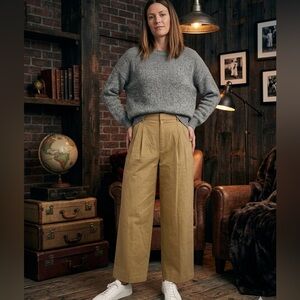 BANANA REPUBLIC Cotton Wide-Leg High Rise Pleated Pants BNWT